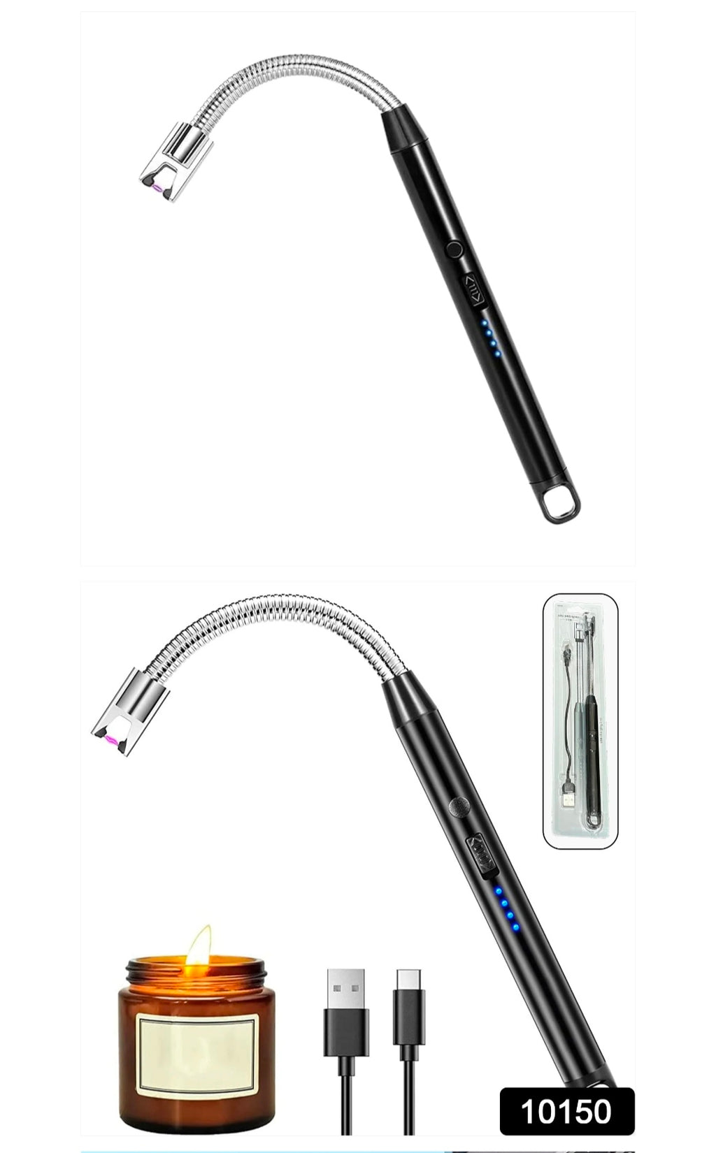USB Rechargeable Electric Arc Lighter – Flexible, Windproof | FirePot