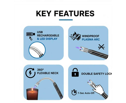 USB Rechargeable Electric Arc Lighter – Flexible, Windproof | FirePot